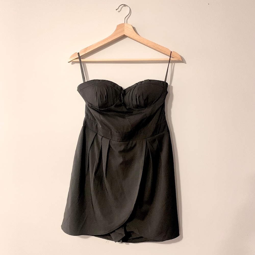 Black cutout strapless skirt dress with Sz Sm-Med